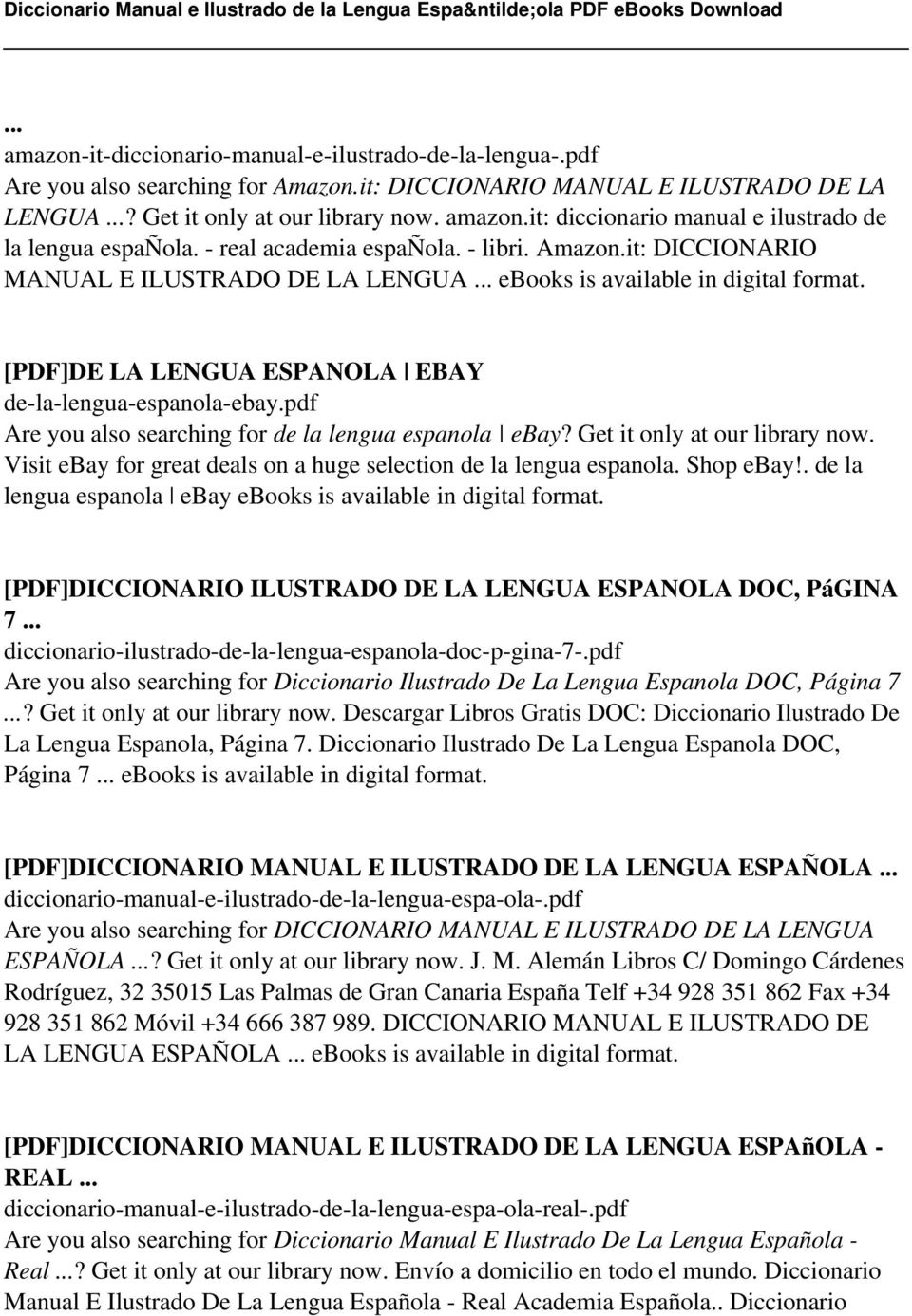 pdf Are you also searching for de la lengua espanola ebay? Get it only at our library now. Visit ebay for great deals on a huge selection de la lengua espanola. Shop ebay!
