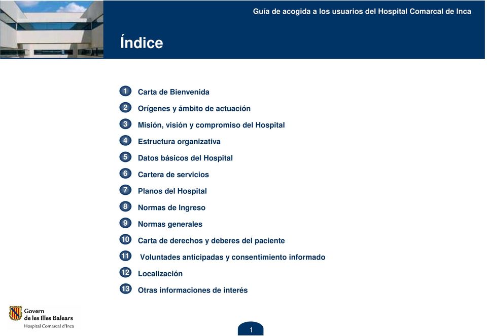 servicios Planos del Hospital Normas de Ingreso Normas generales Carta de derechos y deberes del