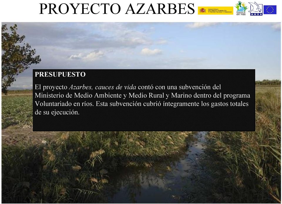 Rural y Marino dentro del programa Voluntariado en ríos.