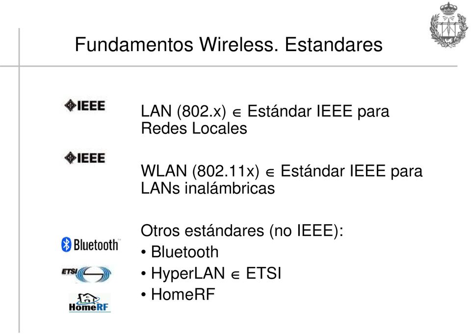 11x) Estándar IEEE para LANs inalámbricas