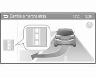 Conducción y manejo 169 Al detectar un hueco, el centro de información del conductor (DIC) ofrecerá información visual y una señal acústica.