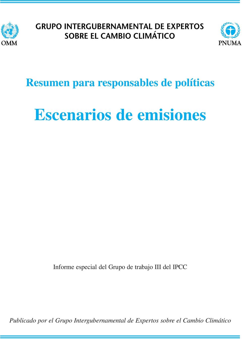 Grupo de trabajo III del IPCC Publicado por el