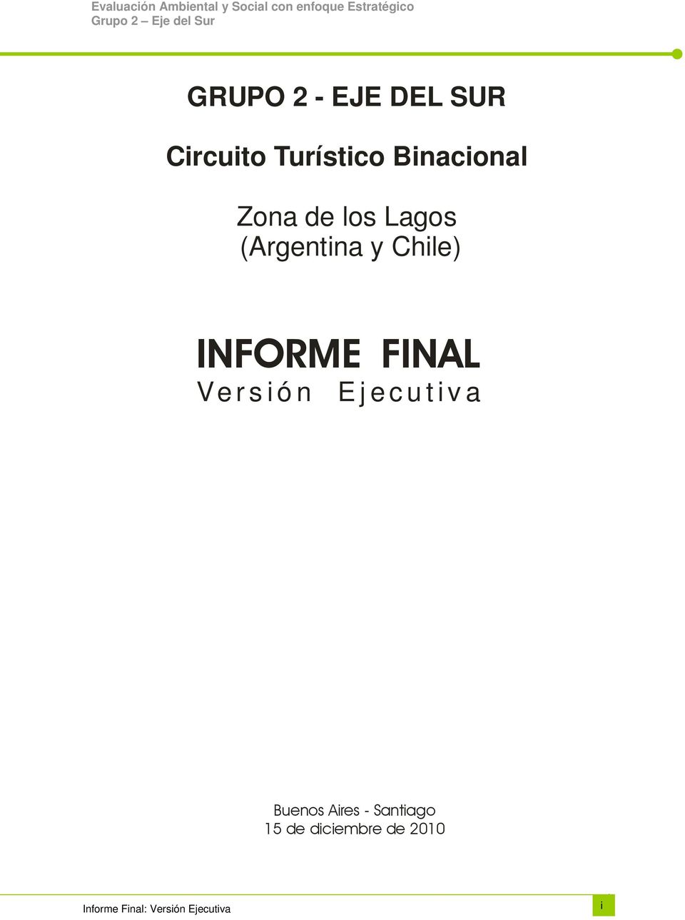 Chile) INFORME FINAL Versión Ejecutiva