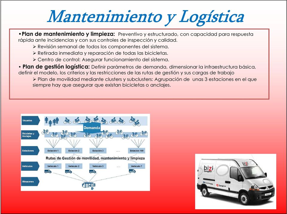 Plan de gestión logística: Definir parámetros de demanda, dimensionar la infraestructura básica, definir el modelo, los criterios y las restricciones de las rutas de gestión y