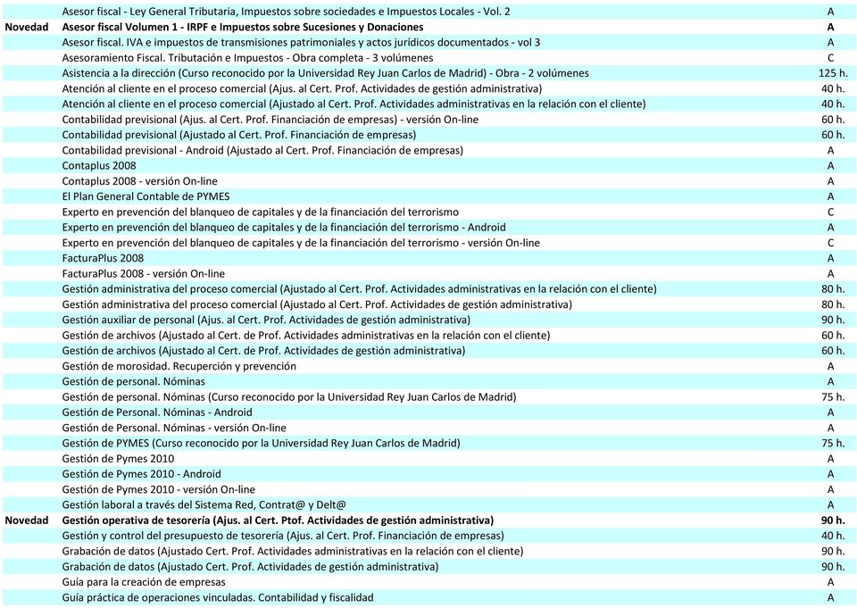 Tributación e Impuestos - Obra completa - 3 volúmenes sistencia a la dirección (urso reconocido por la Universidad Rey Juan arlos de Madrid) - Obra - 2 volúmenes 125 h.