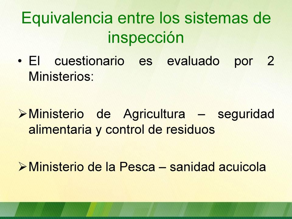 Ministerio de Agricultura seguridad alimentaria y