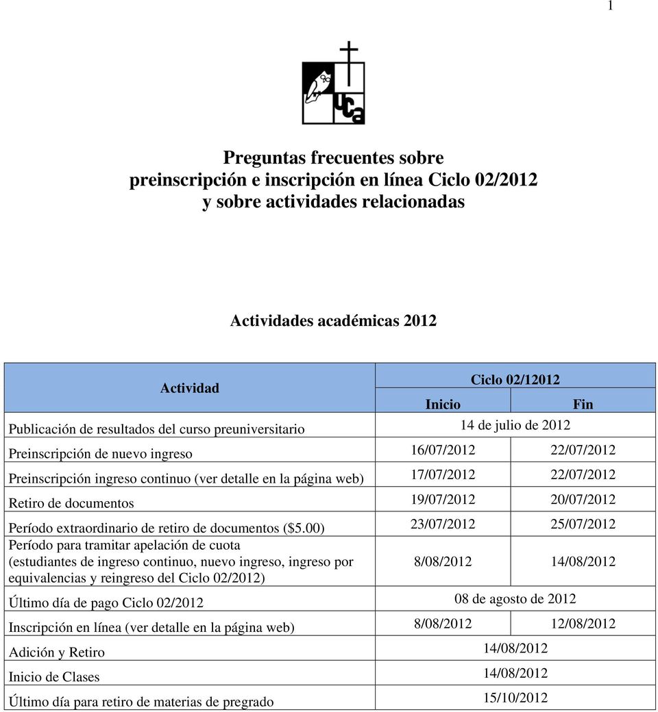 Retiro de documentos 19/07/2012 20/07/2012 Período extraordinario de retiro de documentos ($5.