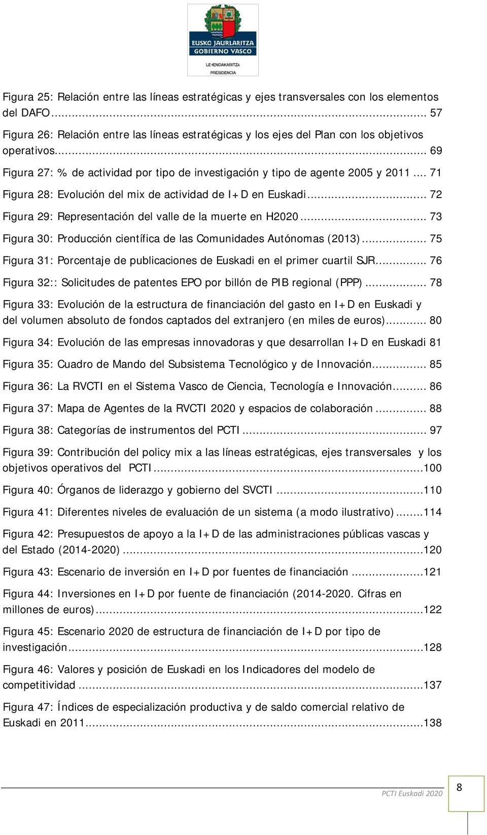 .. 71 Figura 28: Evolución del mix de actividad de I+D en Euskadi... 72 Figura 29: Representación del valle de la muerte en H2020.