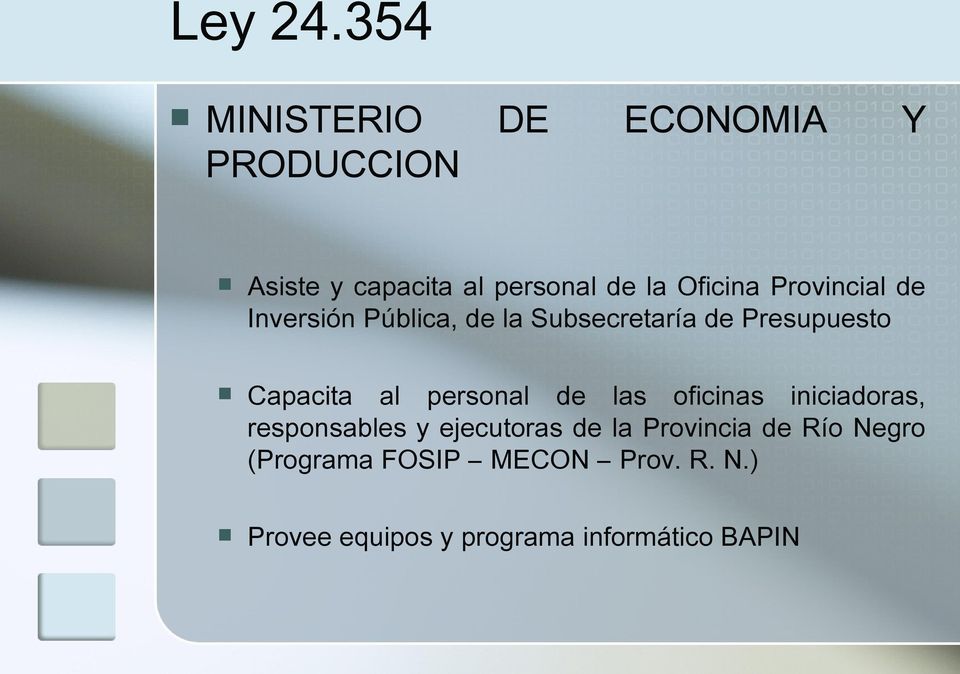 Provincial de Inversión Pública, de la Subsecretaría de Presupuesto Capacita al