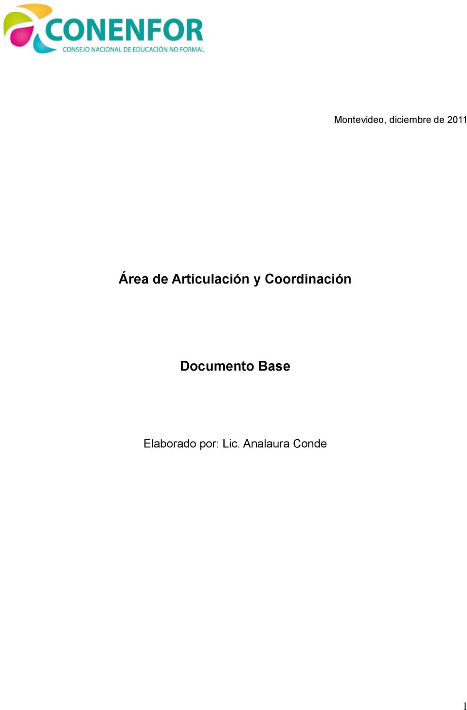 Coordinación Documento Base