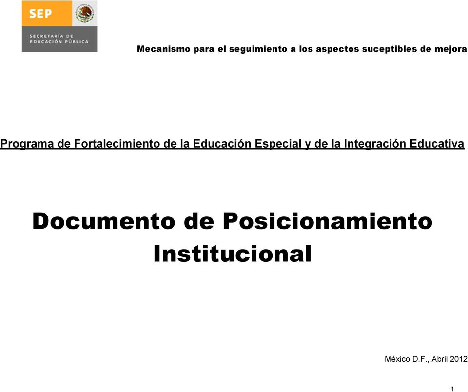 Integración Educativa Documento de