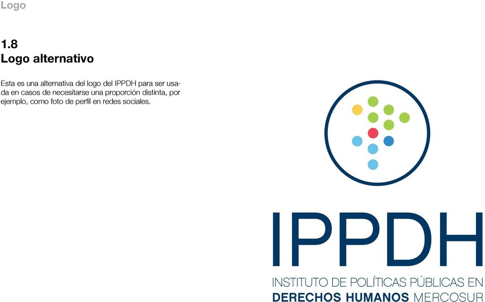 del logo del IPPDH para ser usada en casos de