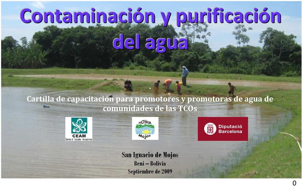 promotoras de agua de comunidades de las TCOs