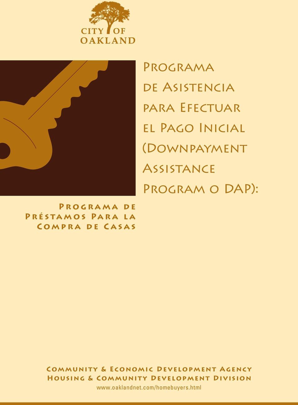 Assistance Program o DAP): Community & Economic Development