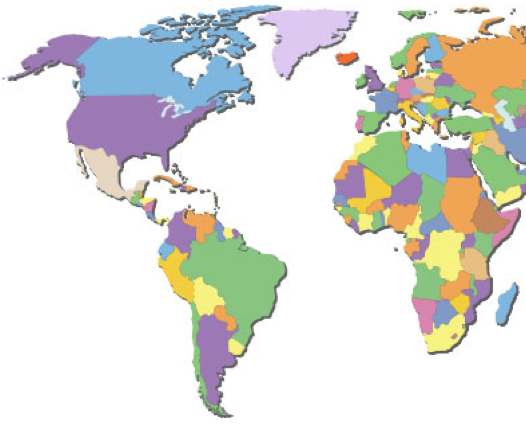 Que países se señalan en el mapa?