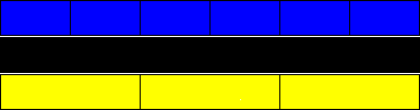 C. La regleta roja es el doble de la regleta negra. D. Tres regletas amarillas miden lo mismo que la azul. E. La regleta azul es la mitad de la amarilla. F.