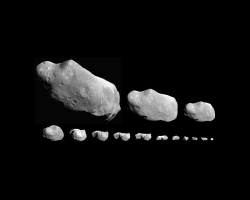 vista: En qué se diferencia, claremente, un asteroide de un satélite natural? Podrías mencionar dos cuerpos celestes que carezcan de luz propia?