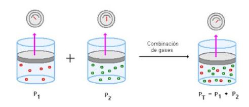 La presión que ejerce un gas es proporcional al número de moléculas presentes en el gas, e independientemente de su naturaleza.