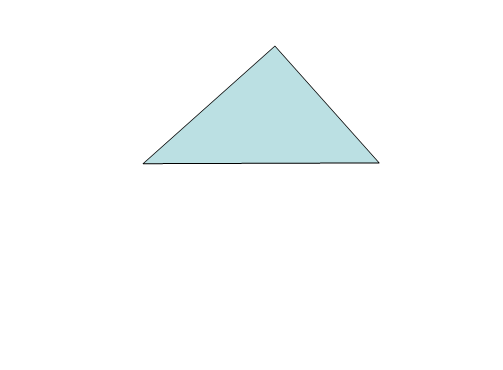 la nueva posición del triángulo debe ser similar a esta: También puede utilizar el círculo verde que aparece con los botones de control, cuando el