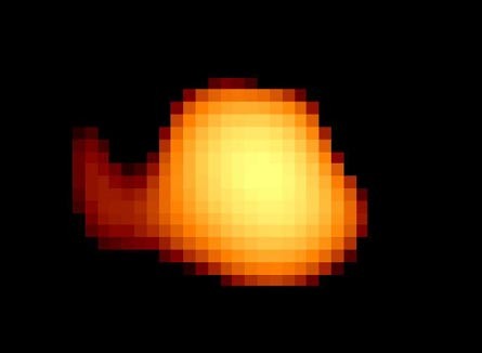 Estrella mediana. Fase Mira 21 Mira imagen del Hubble y curva de luz Las capas externas se expanden enormemente y la estrella comienza su evolución hacia la fase de gigante roja.