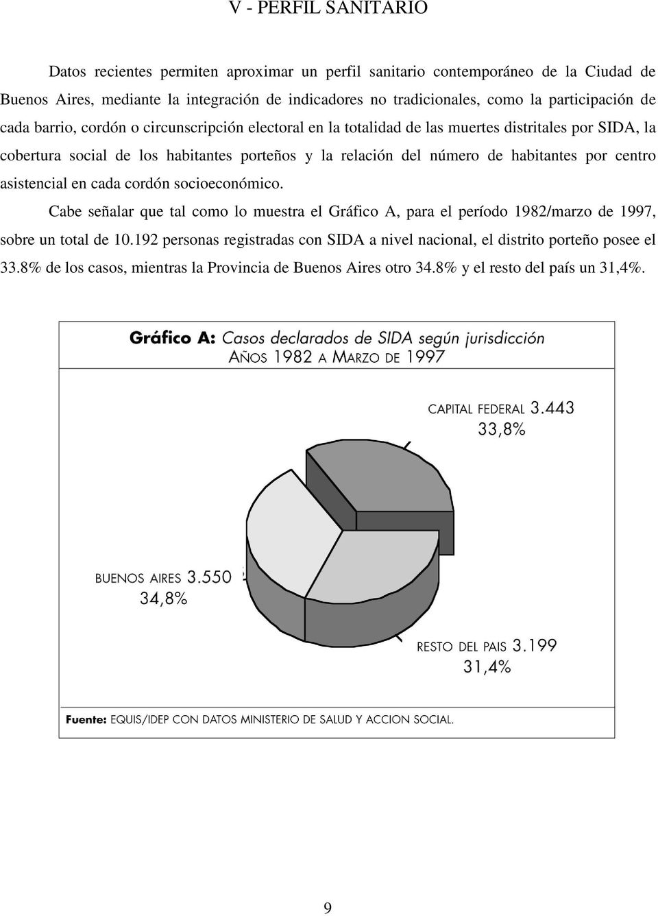 relación del número de habitantes por centro asistencial en cada cordón socioeconómico.