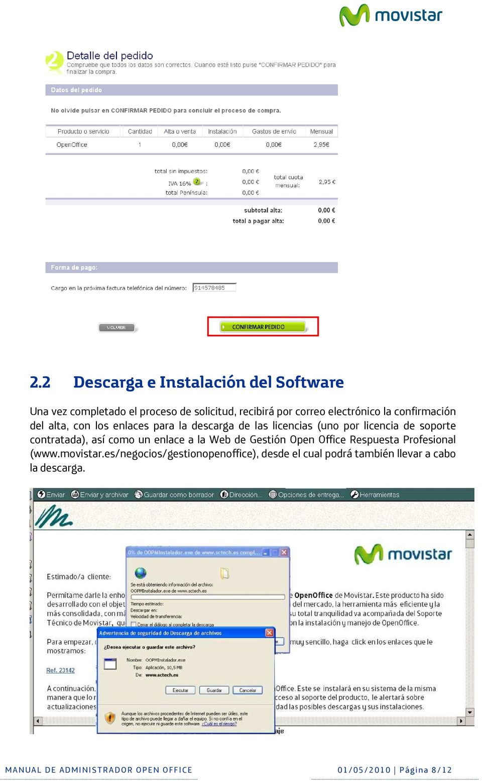 enlace a la Web de Gestión Open Office Respuesta Profesional (www.movistar.