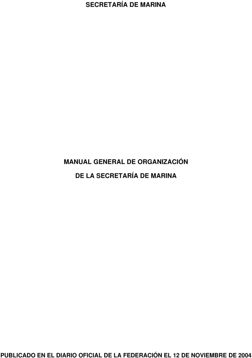 MARINA PUBLICADO EN EL DIARIO OFICIAL