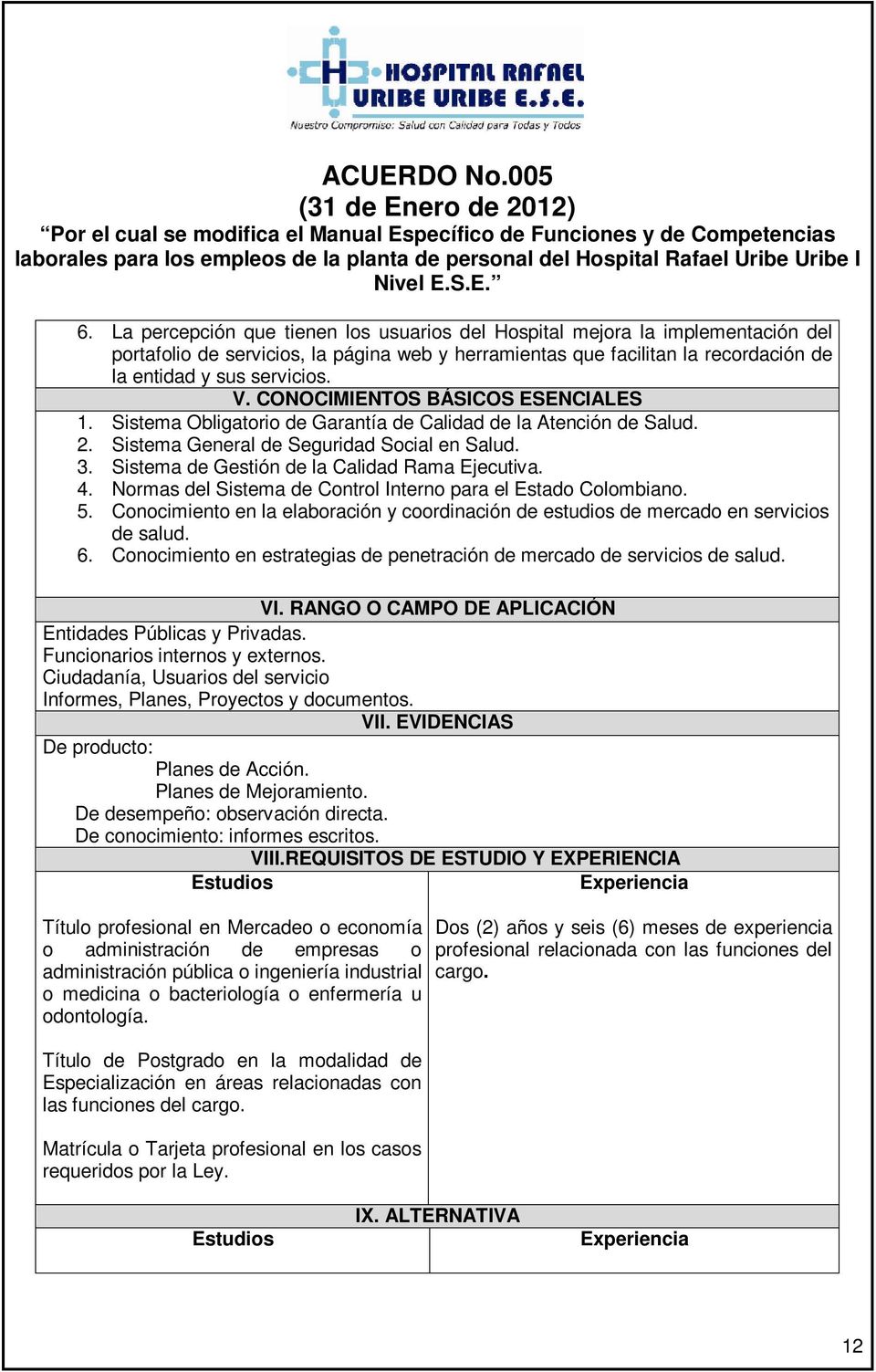 Sistema de Gestión de la Calidad Rama Ejecutiva. 4. Normas del Sistema de Control Interno para el Estado Colombiano. 5.