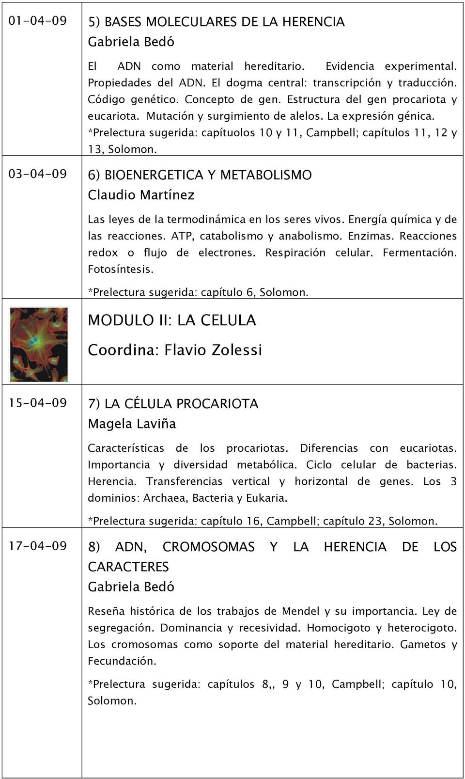 03-04-09 6) BIOENERGETICA Y METABOLISMO Claudio Martínez Las leyes de la termodinámica en los seres vivos. Energía química y de las reacciones. ATP, catabolismo y anabolismo. Enzimas.