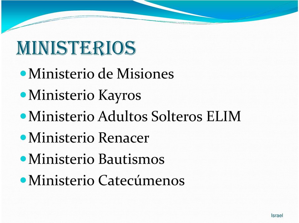 Solteros ELIM Ministerio Renacer