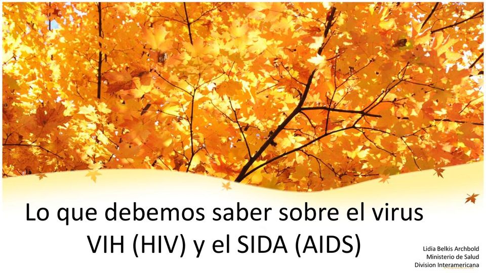 (AIDS) Lidia Belkis Archbold