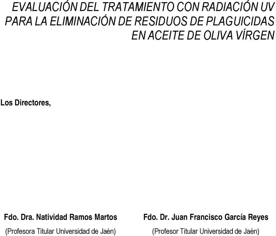 Dra. Natividad Ramos Martos (Profesora Titular Universidad de Jaén)
