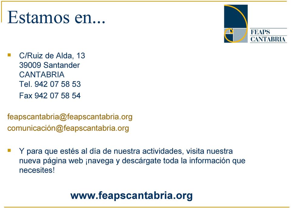 org comunicación@feapscantabria.