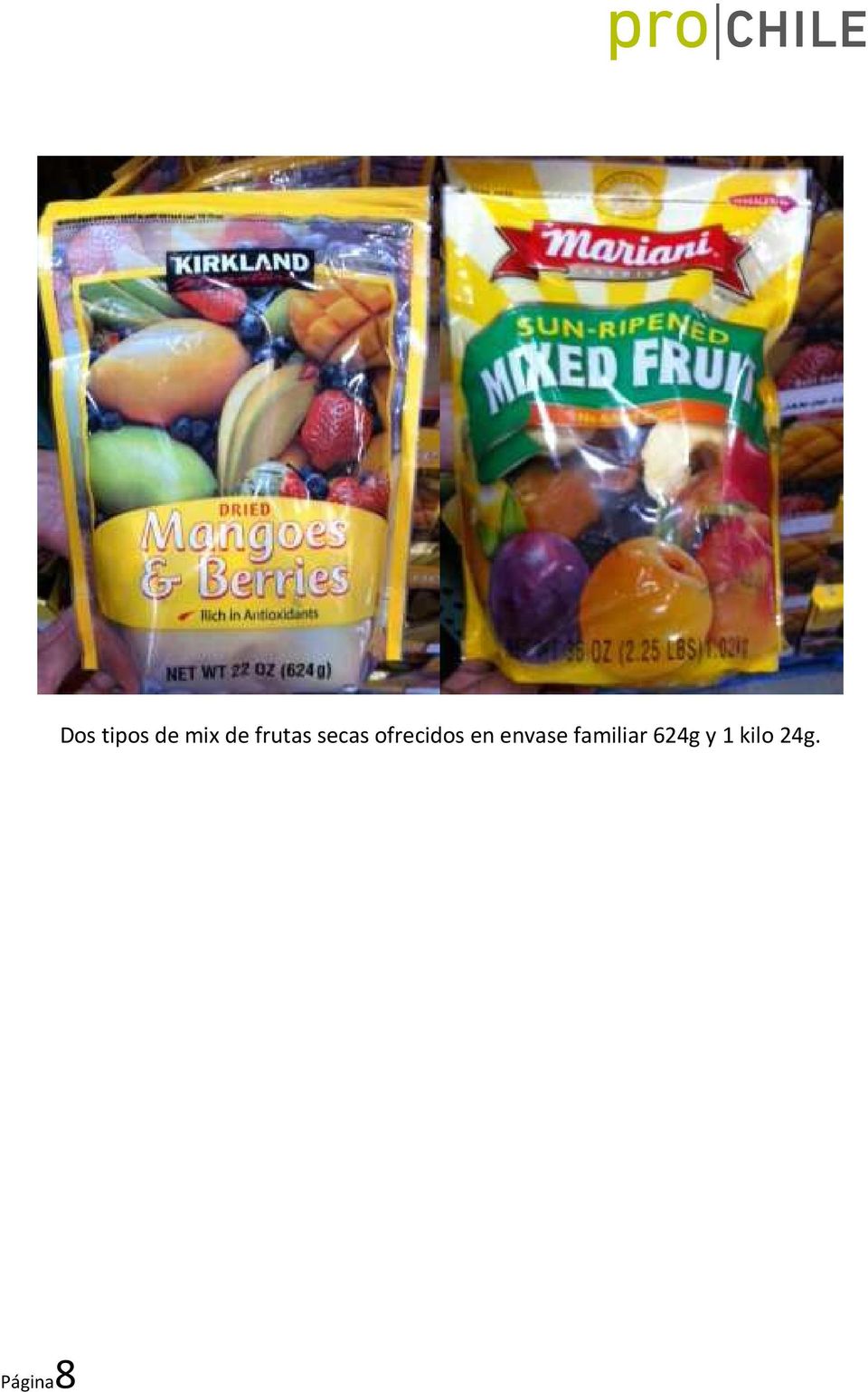 frutas secas ofrecidos en