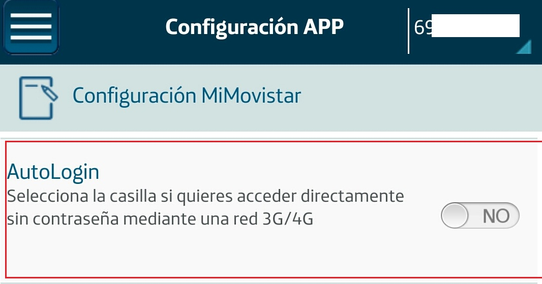 En caso de conectarse por 3G-4G por defecto no solicitará identificación al usuario, ya que es