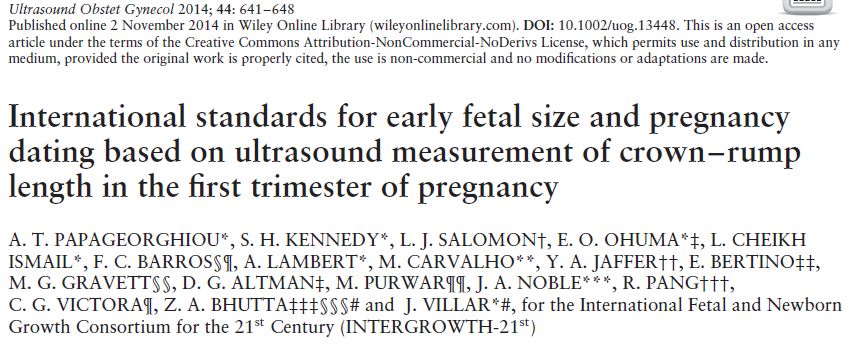 EDAD GESTACIONAL En presencia del embrión, la longitud cefalonalgas proporciona una estimación mas precisa de la edad gestacional, que la medición de saco