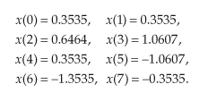 Números Complejos y DFFT 13 La velocidad de muestreo es fs esto quiere decir que cada 1/fs se toma una muestra. Además, analizamos 8 valores para la DFT, entonces N = 8.