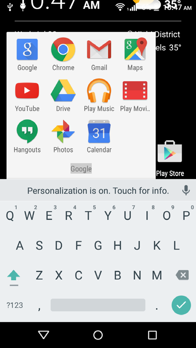 Uso de su smartphone - 19 Para eliminar un acceso directo o un widget de la pantalla principal, pulse y arrástrelo a Eliminar en la parte superior de la pantalla.