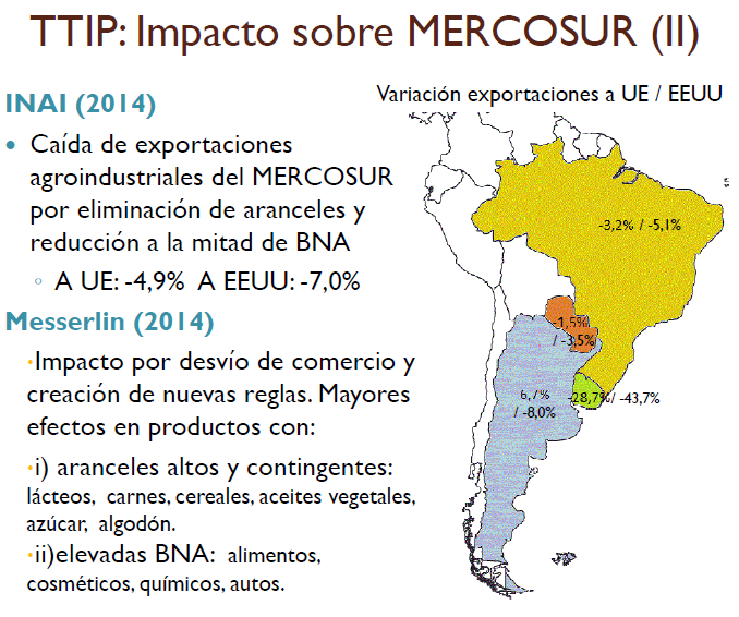 Según estudio, Uruguay sería el más afectado por el TTIP