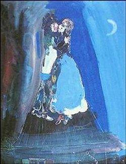 MARC CHAGALL Y UN ESTUDIO MONOCROMÁTICO Artista: Marc Chagall Título: Les Amants