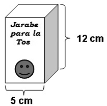 D) 137 Elisa tiene una caja de cartón en forma de prisma cuadrangular como la que se muestra en el