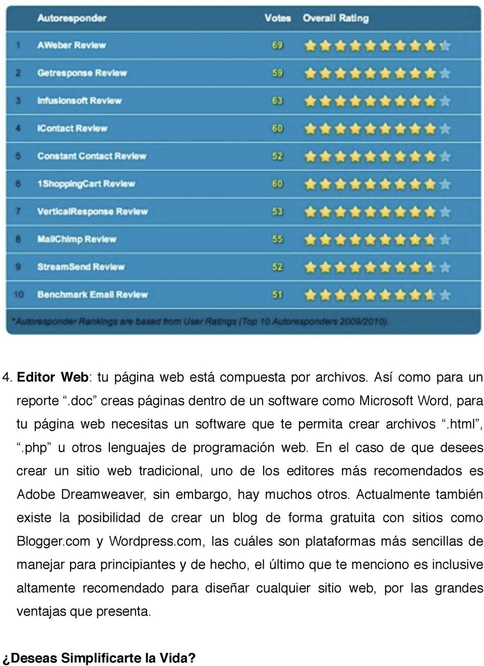 En el caso de que desees crear un sitio web tradicional, uno de los editores más recomendados es Adobe Dreamweaver, sin embargo, hay muchos otros.