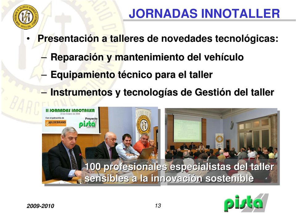 taller Instrumentos y tecnologías de Gestión n del taller 100