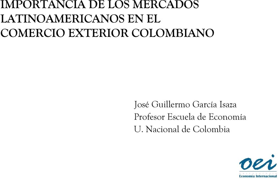 EXTERIOR COLOMBIANO José Guillermo