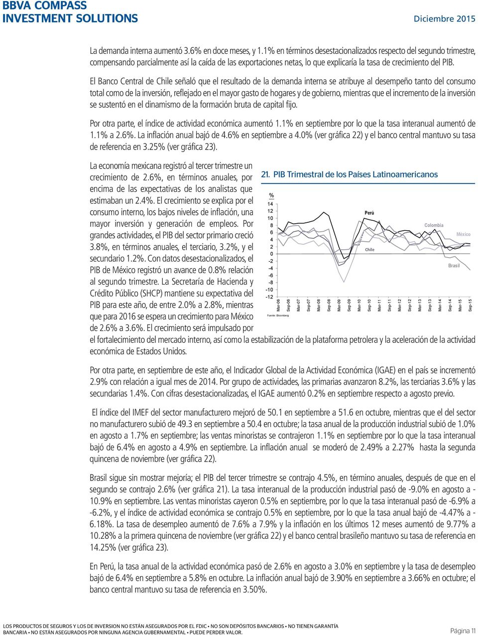 El Banco Central de Chile señaló que el resultado de la demanda interna se atribuye al desempeño tanto del consumo total como de la inversión, reflejado en el mayor gasto de hogares y de gobierno,