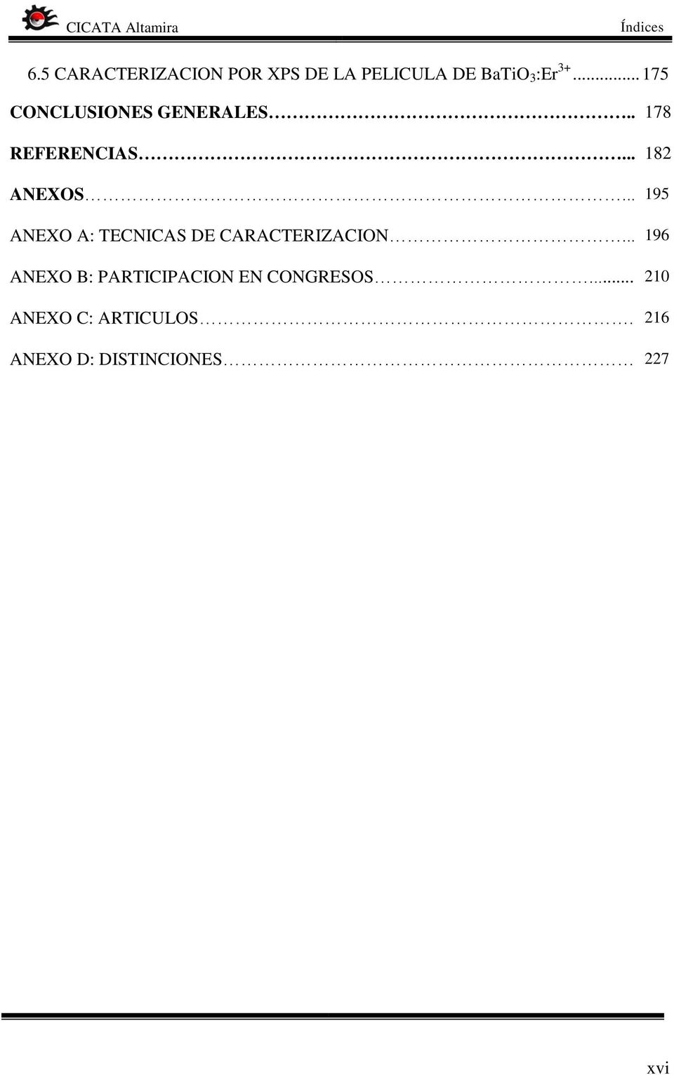 .. 195 ANEXO A: TECNICAS DE CARACTERIZACION.