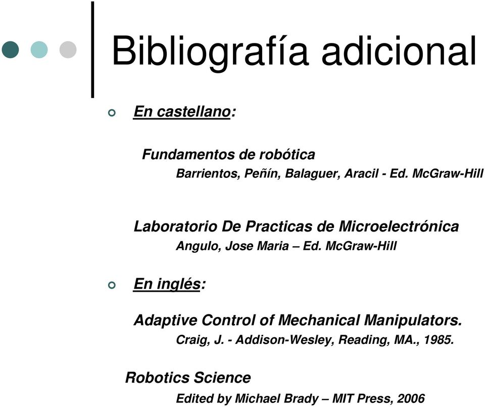 McGraw-Hill Laboratorio De Practicas de Microelectrónica Angulo, Jose Maria Ed.