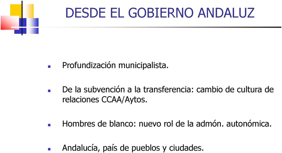 relaciones CCAA/Aytos.
