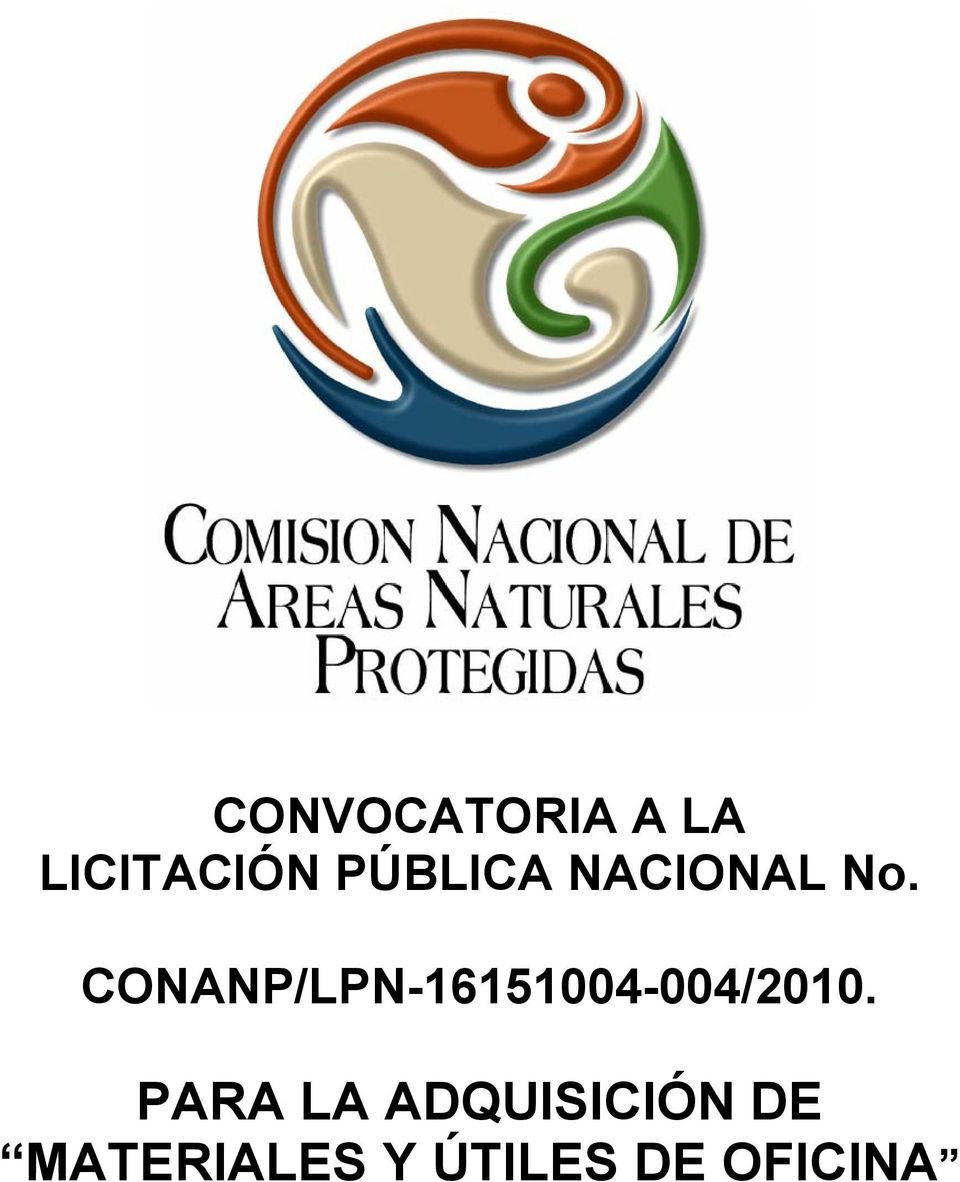 CONANP/LPN-16151004-004/2010.