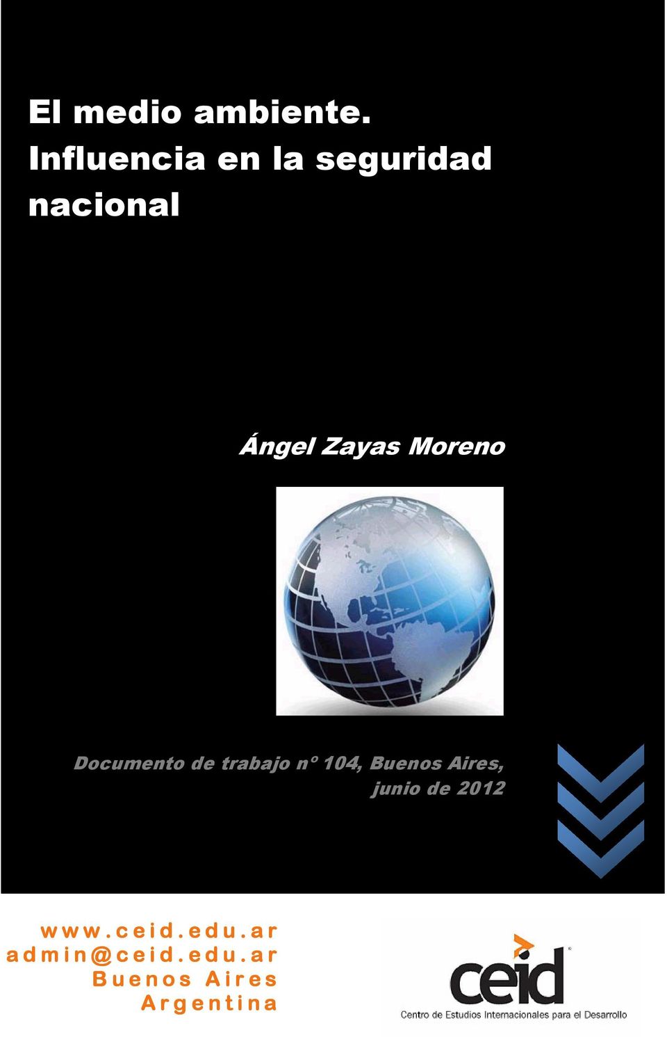 Documento de trabajo nº 104, Buenos Aires, junio de 2012